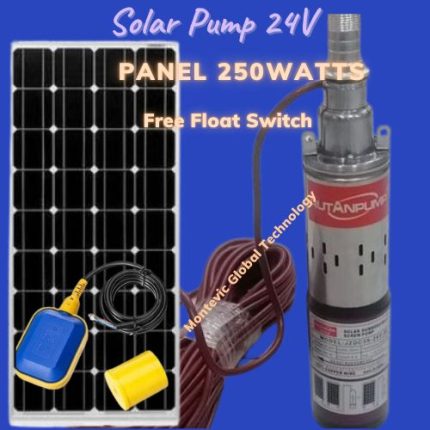 RUTANPUMP Complete 24V 50M Lift Deep Well Pump Submersible Solar Powered Water Pump