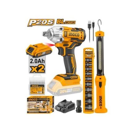 Ingco Cordless Impact Wrench Combo Kit