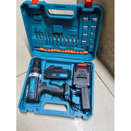 Makita Cordless Drill With Accessories , Has Hammer Function