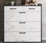 BUCKET FLIP SHOE RACK with marble effect, Size: 120*24*90cm